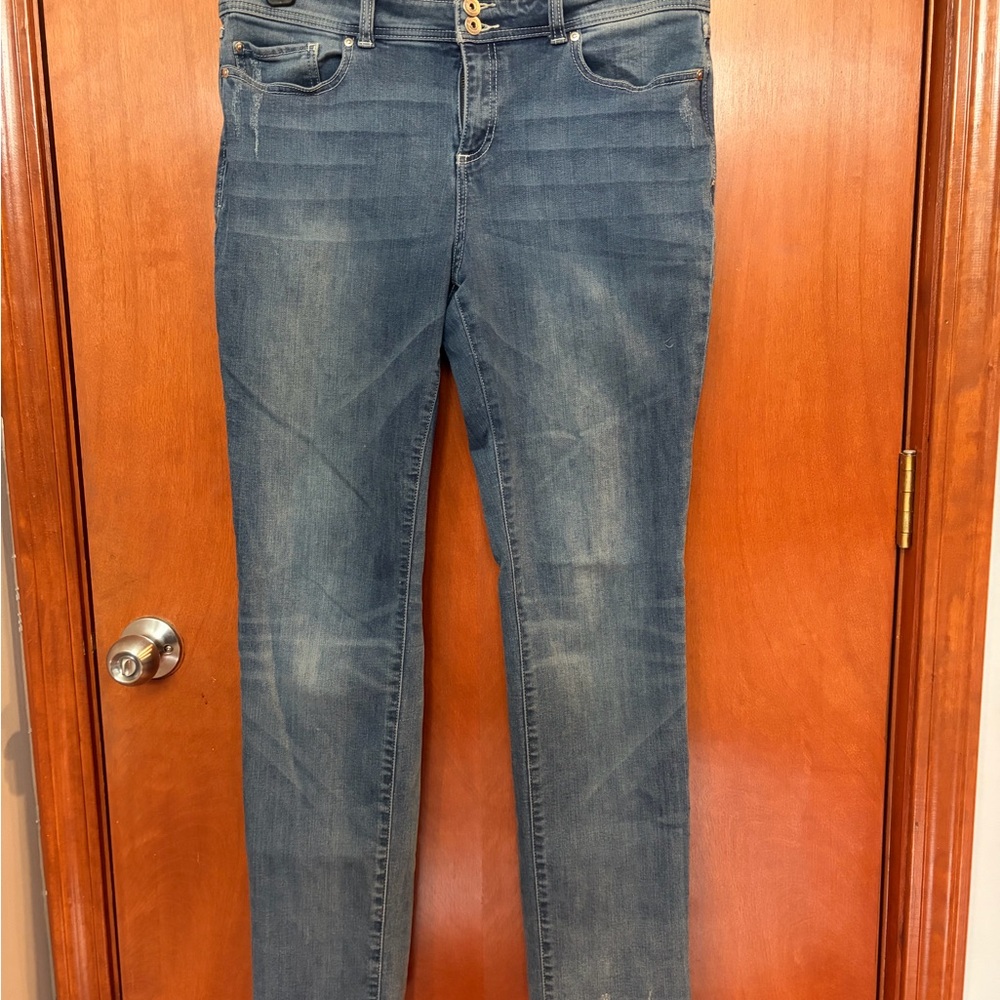 INC International Concepts Women's Blue Skinny Jeans